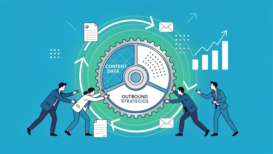 Flywheel lead generation: jak content + dane + outbound budują momentum zamiast “kampanii na chwilę”