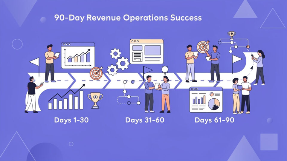 Pierwsze 90 dni RevOps: plan działań, priorytety i szybkie wygrane
